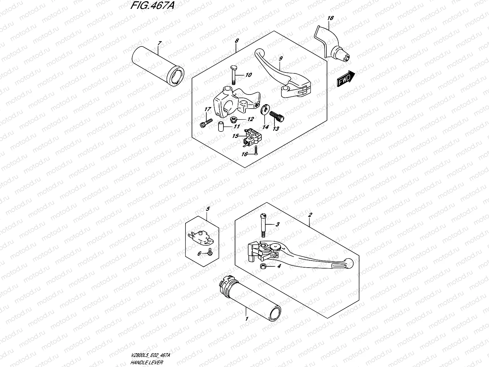 467A - HANDLE LEVER