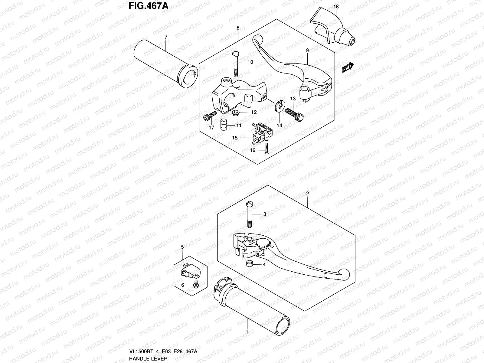 467A - HANDLE LEVER
