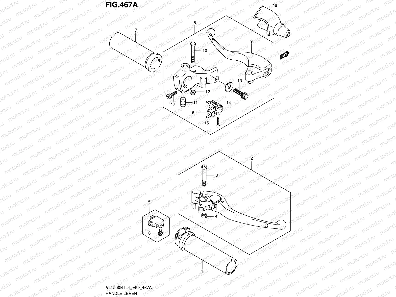 467A - HANDLE LEVER