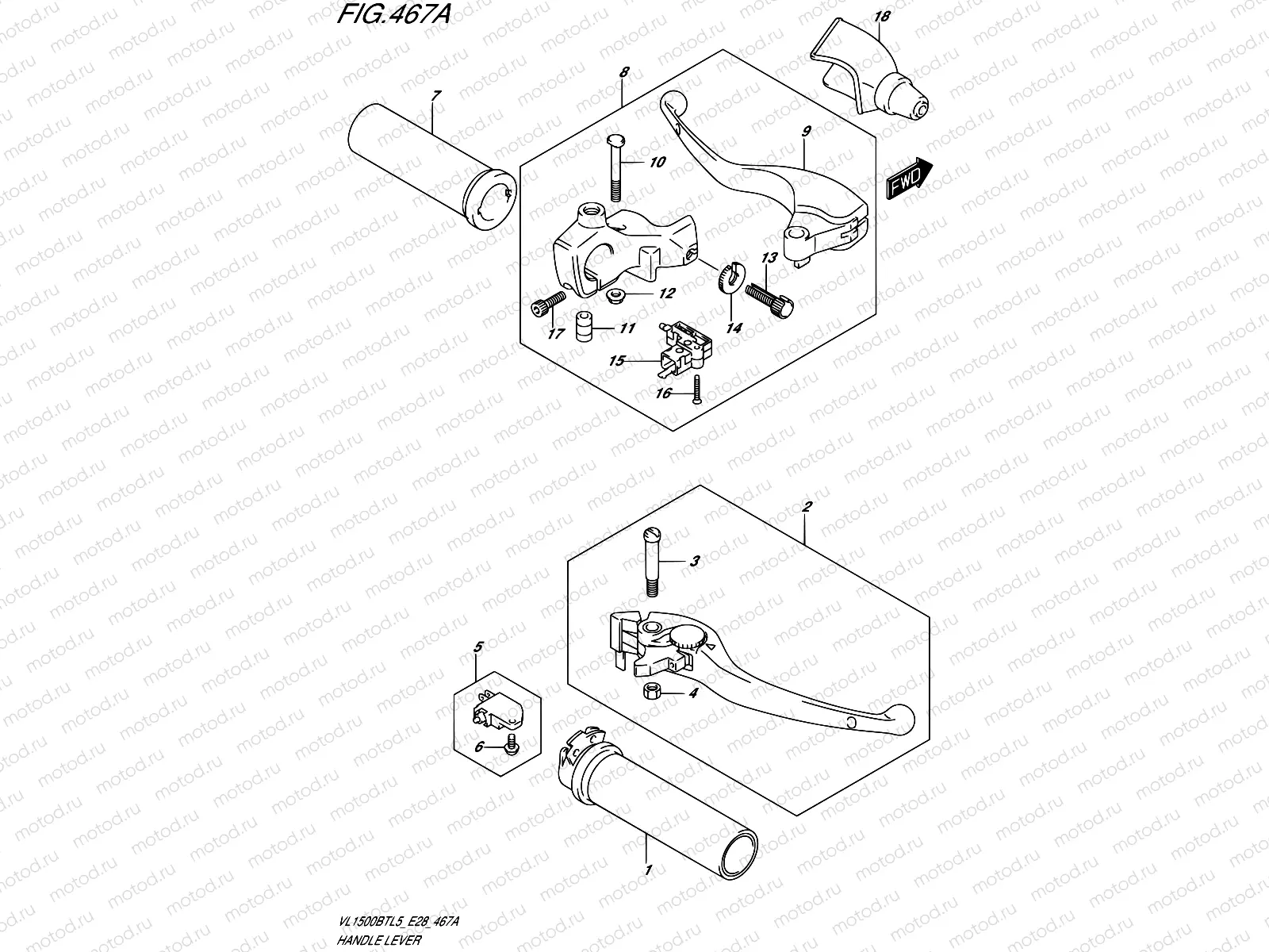 467A - HANDLE LEVER