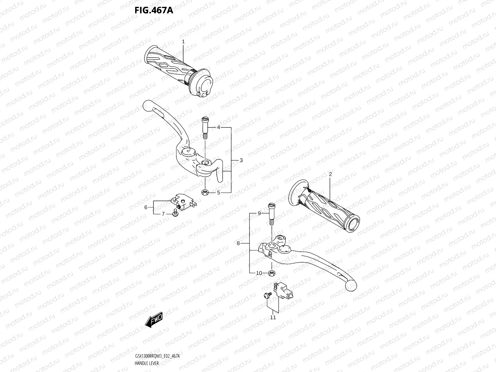 467A - HANDLE LEVER