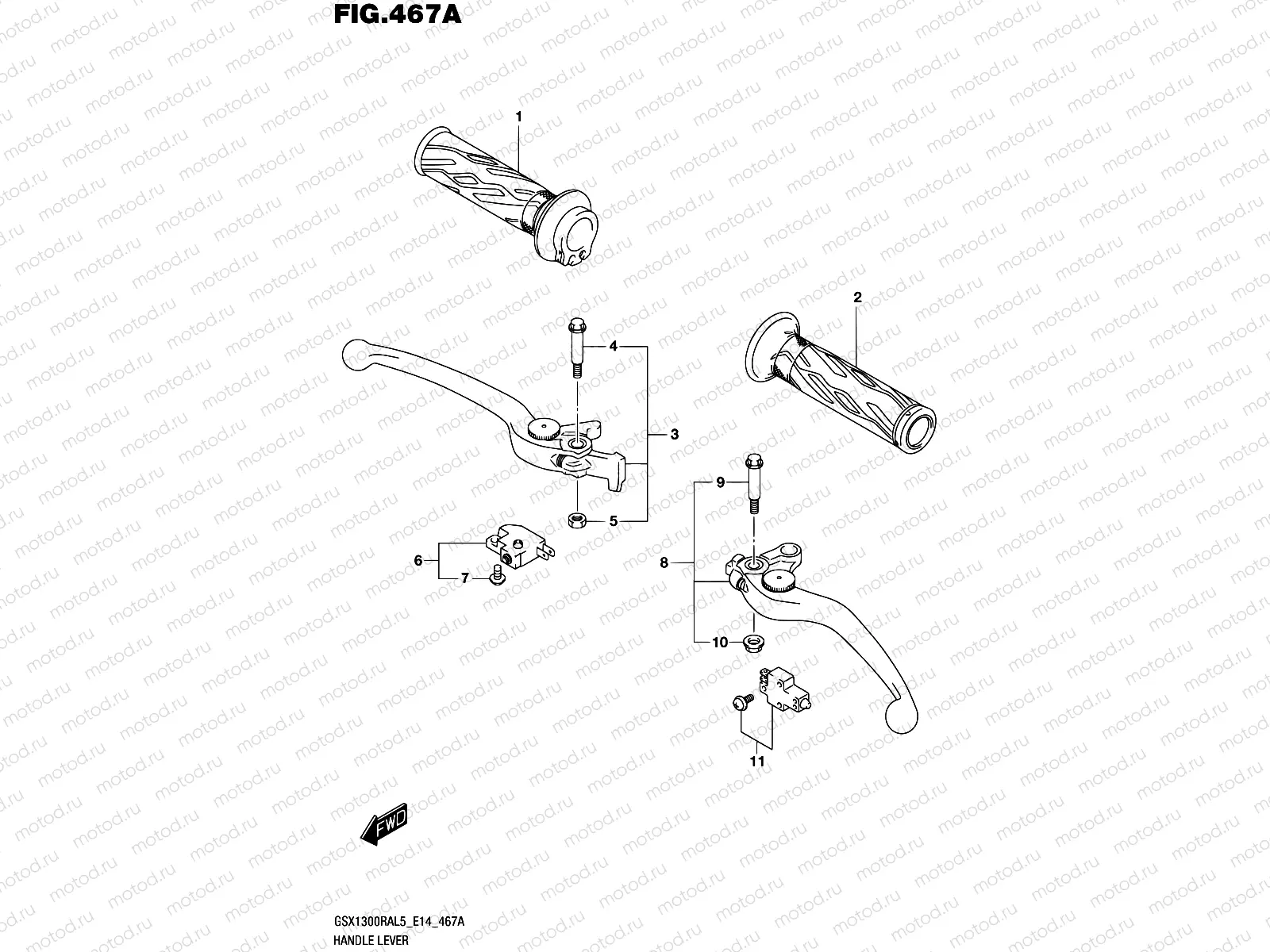 467A - HANDLE LEVER