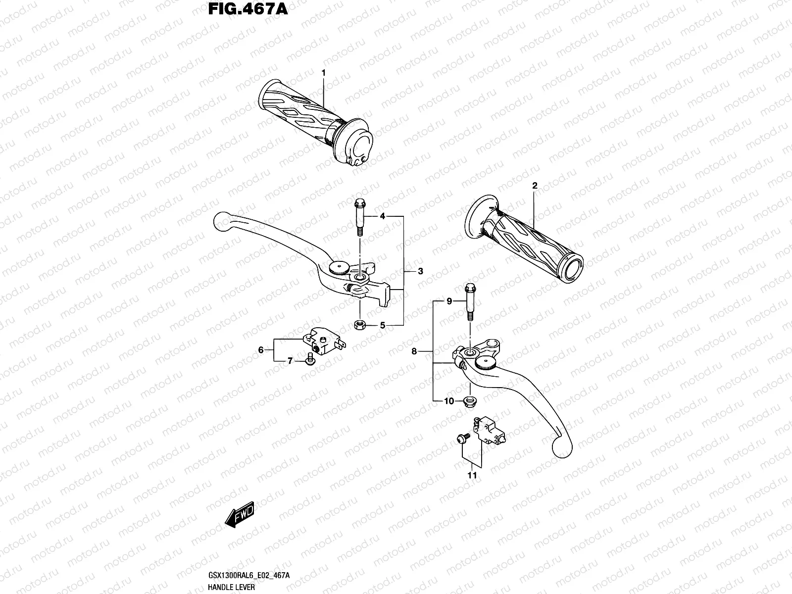 467A - HANDLE LEVER