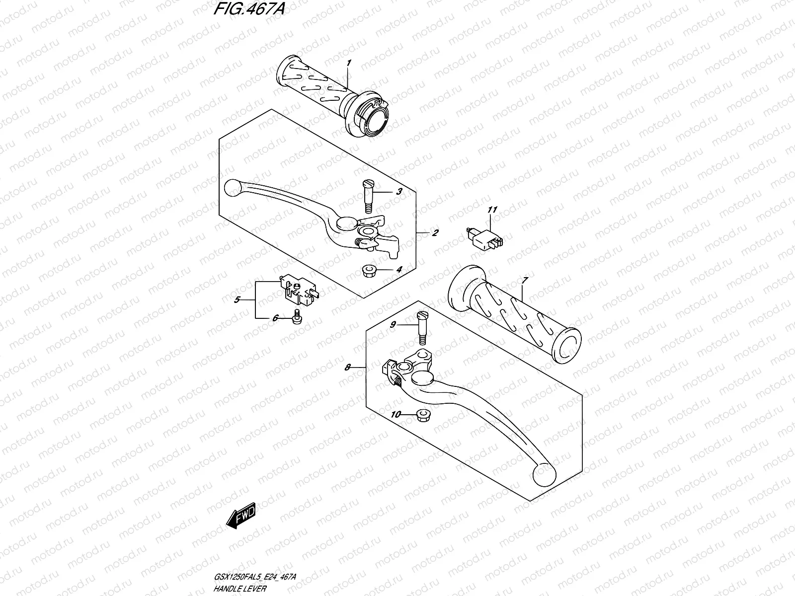 467A - HANDLE LEVER