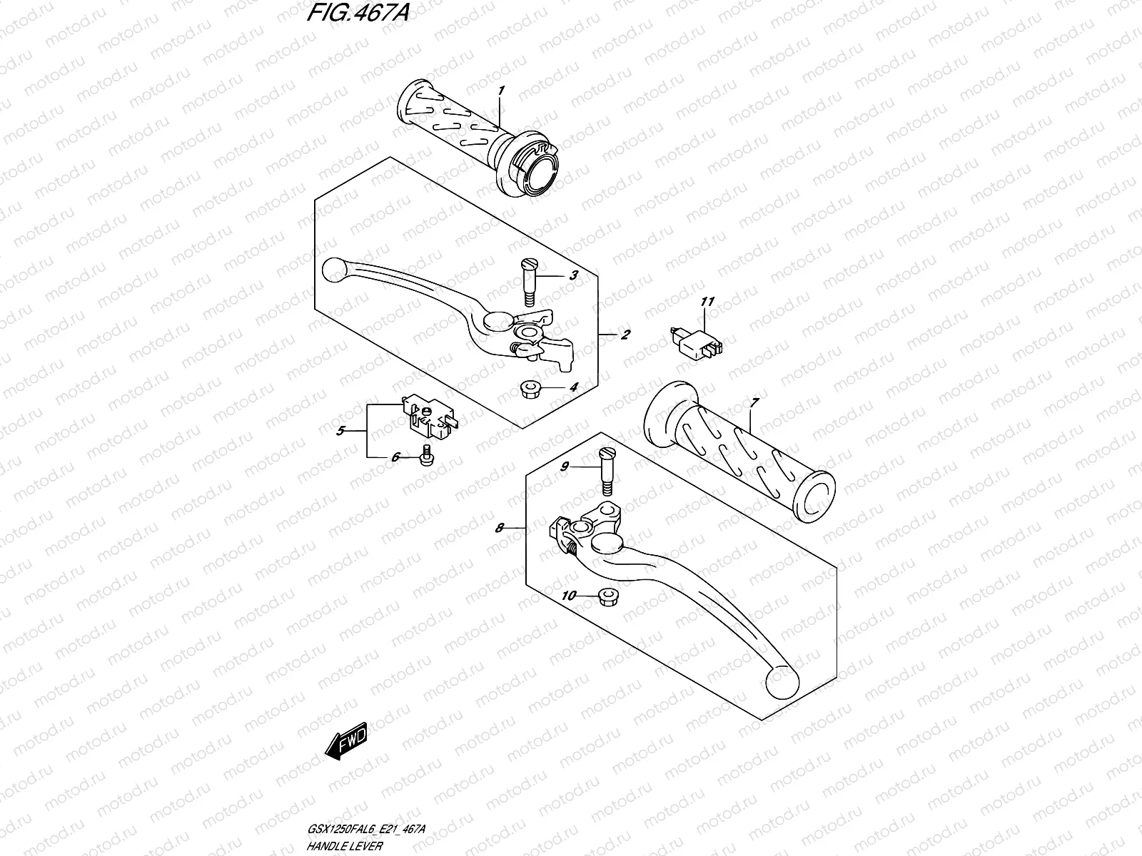 467A - HANDLE LEVER