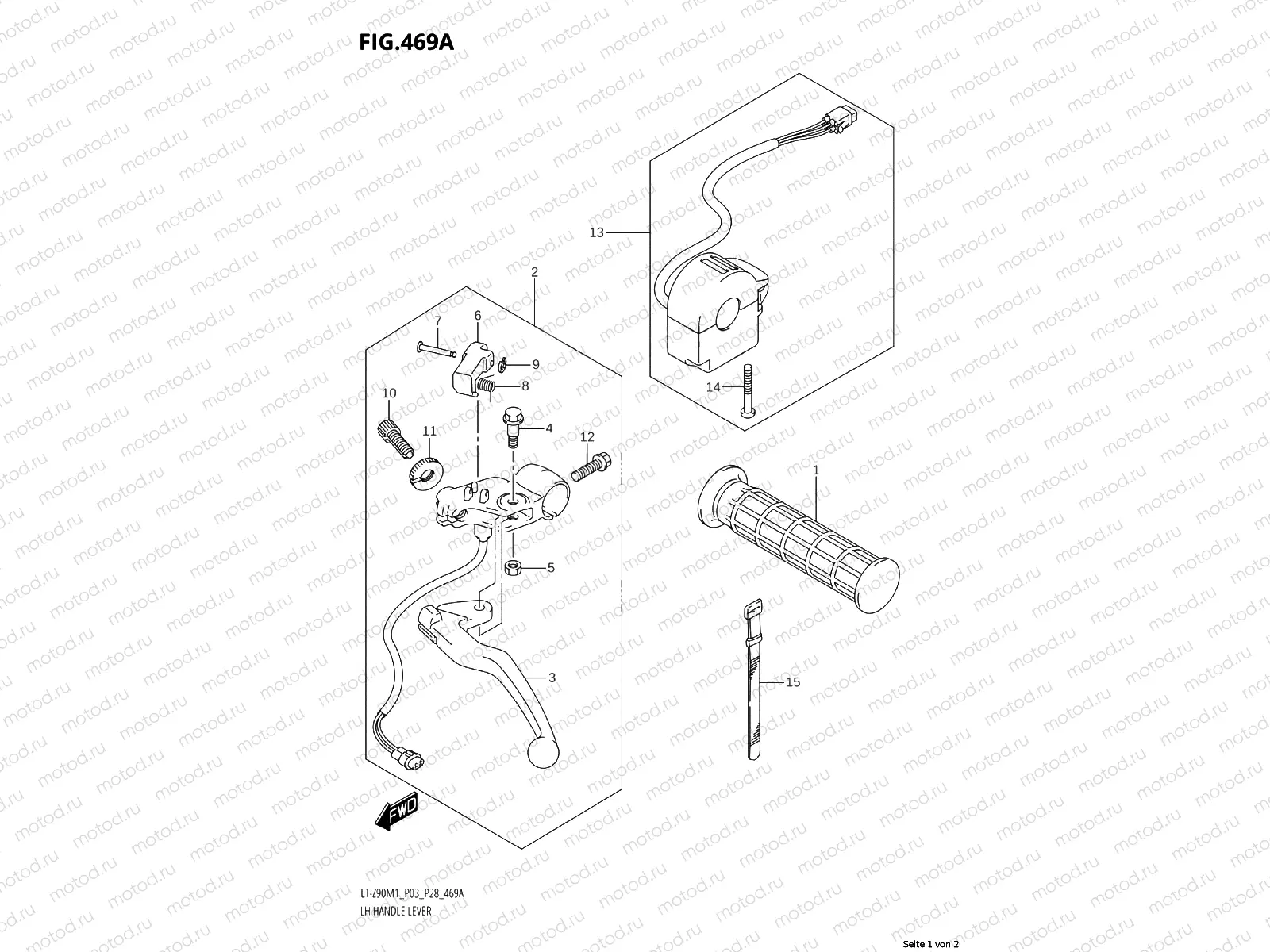 469A - LH HANDLE LEVER