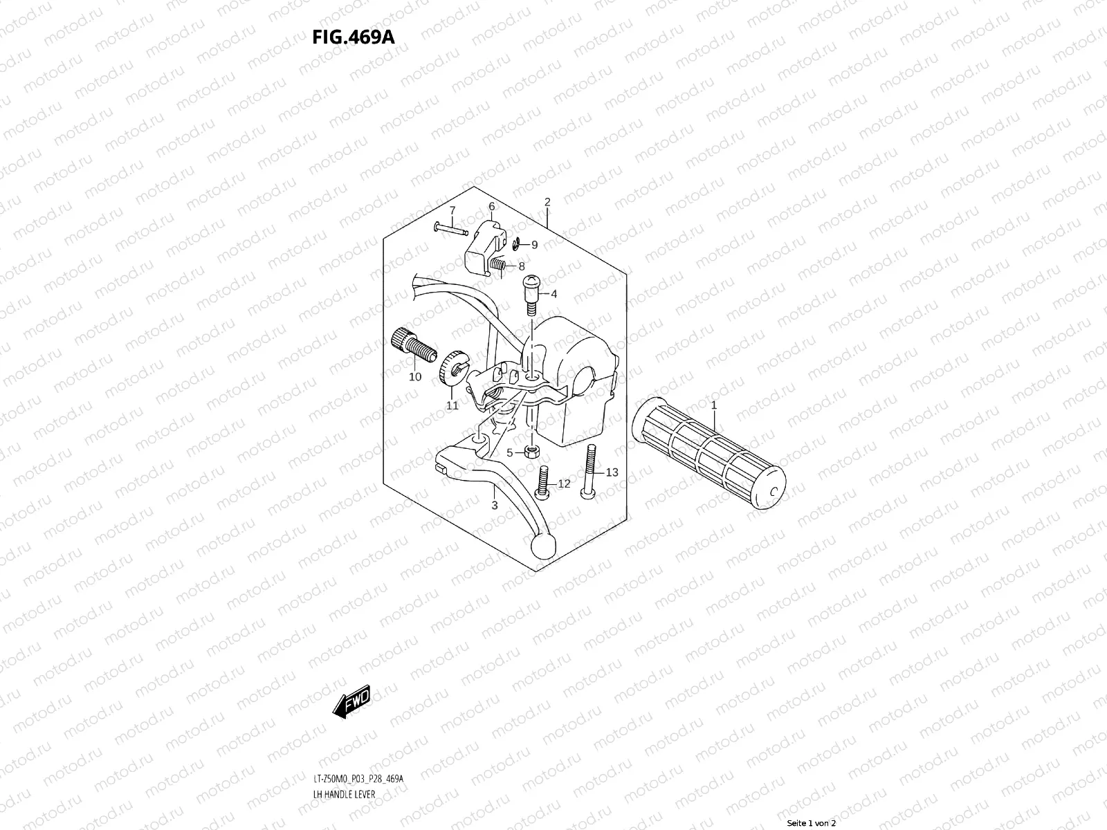 469A - LH HANDLE LEVER
