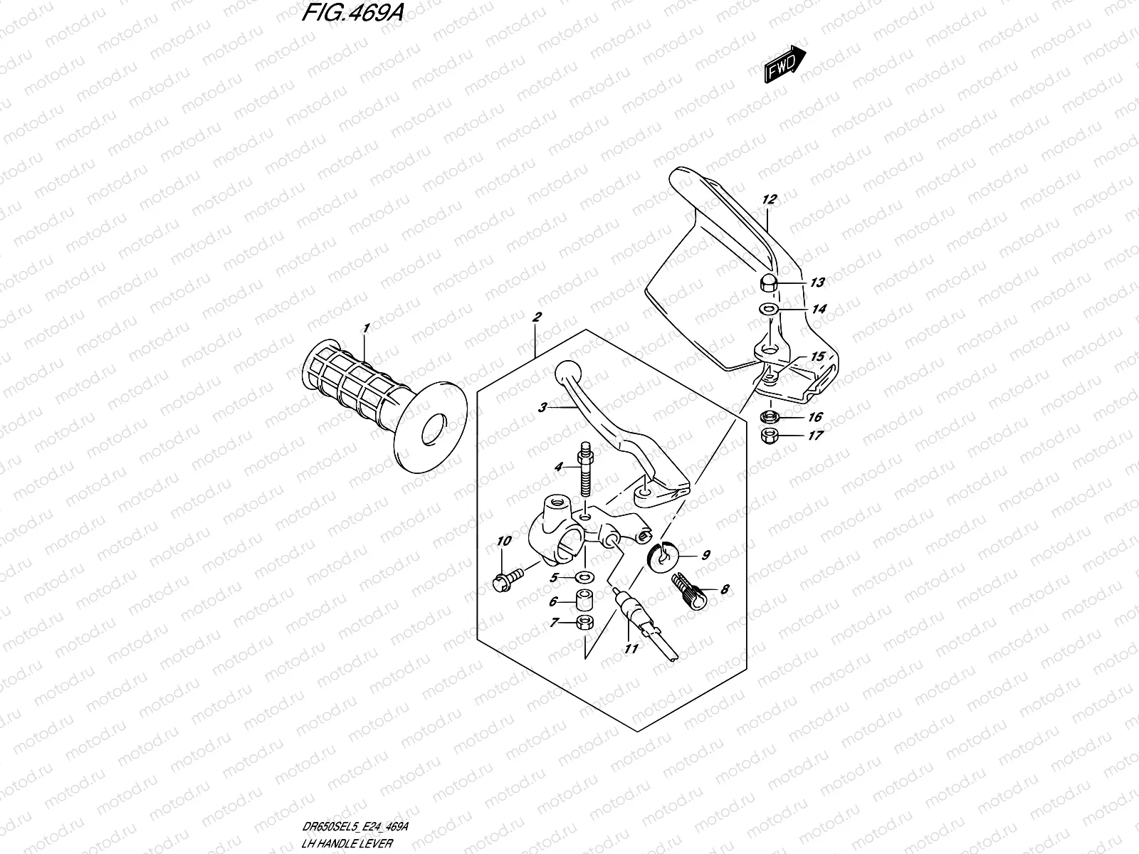 469A - LH HANDLE LEVER