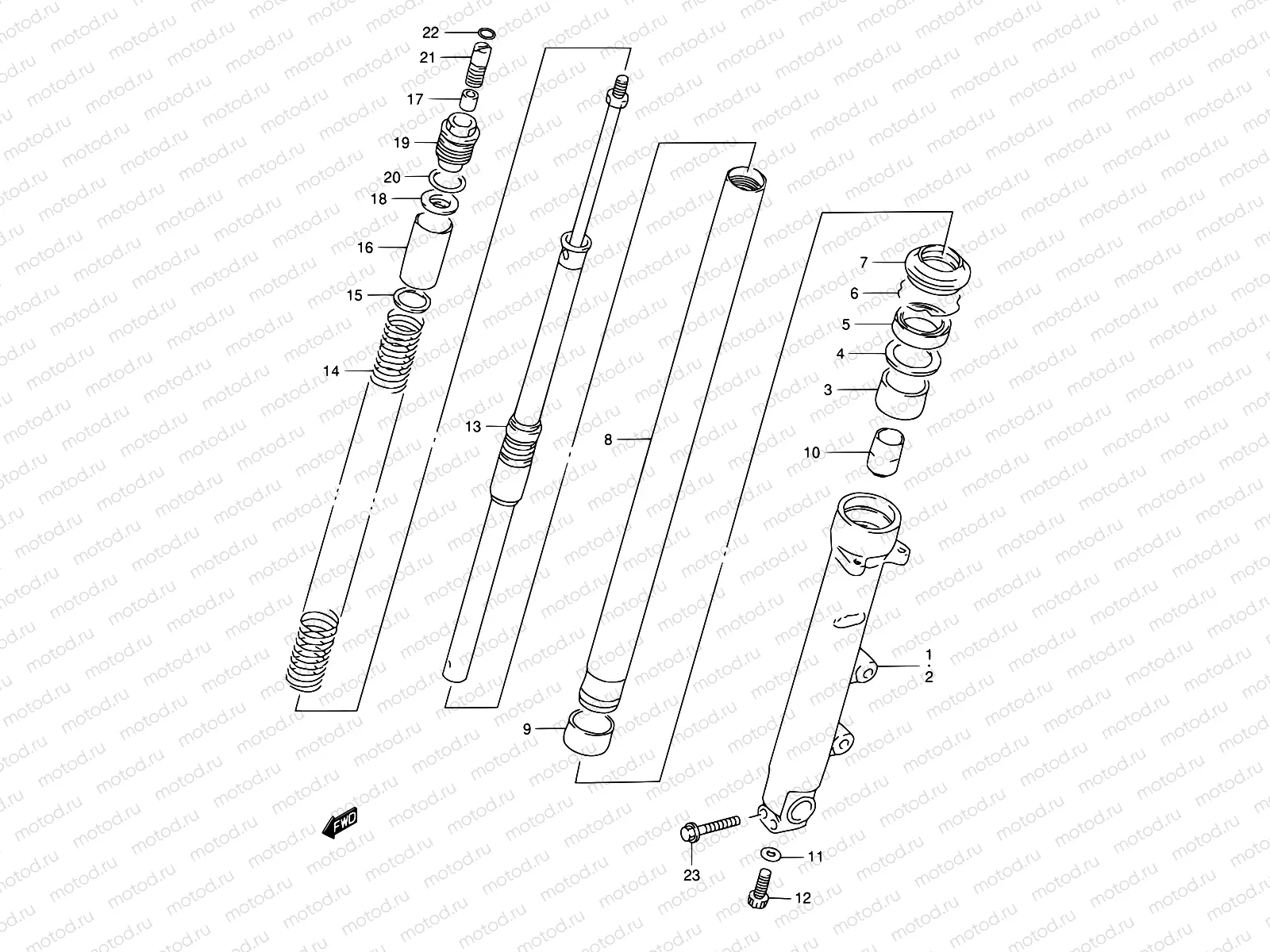 46A - FRONT DAMPER (GSF1200SAV)