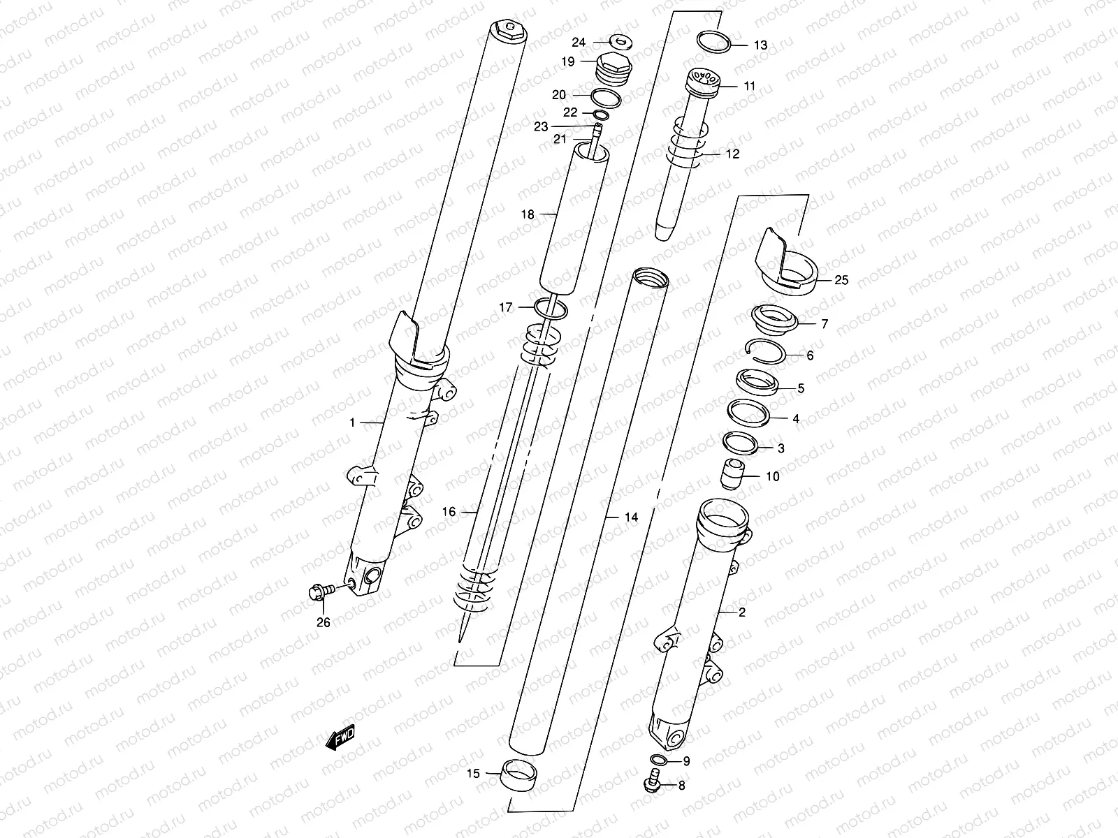 46A - FRONT DAMPER (MODEL K3)