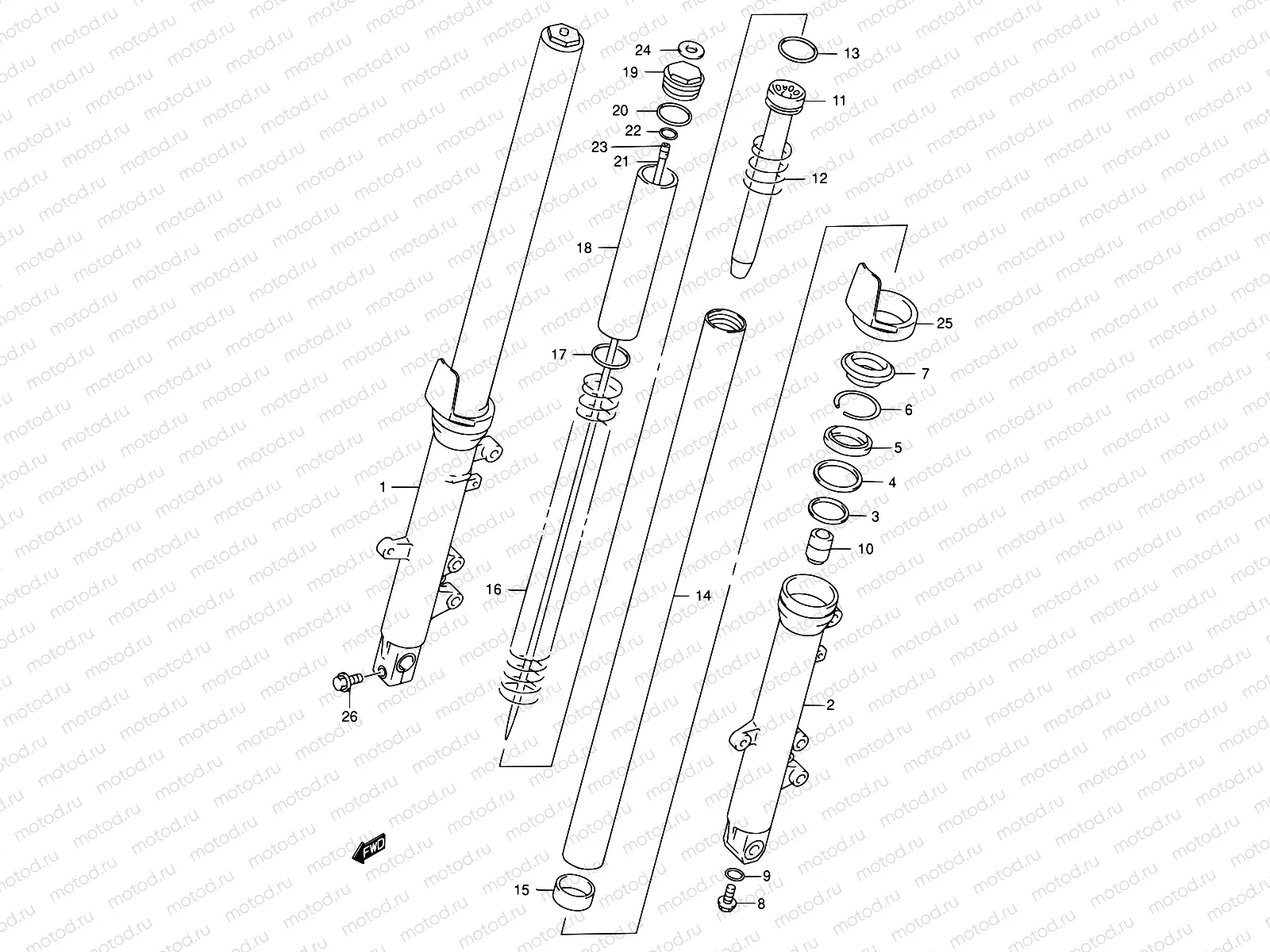 46A - FRONT DAMPER (MODEL K3)