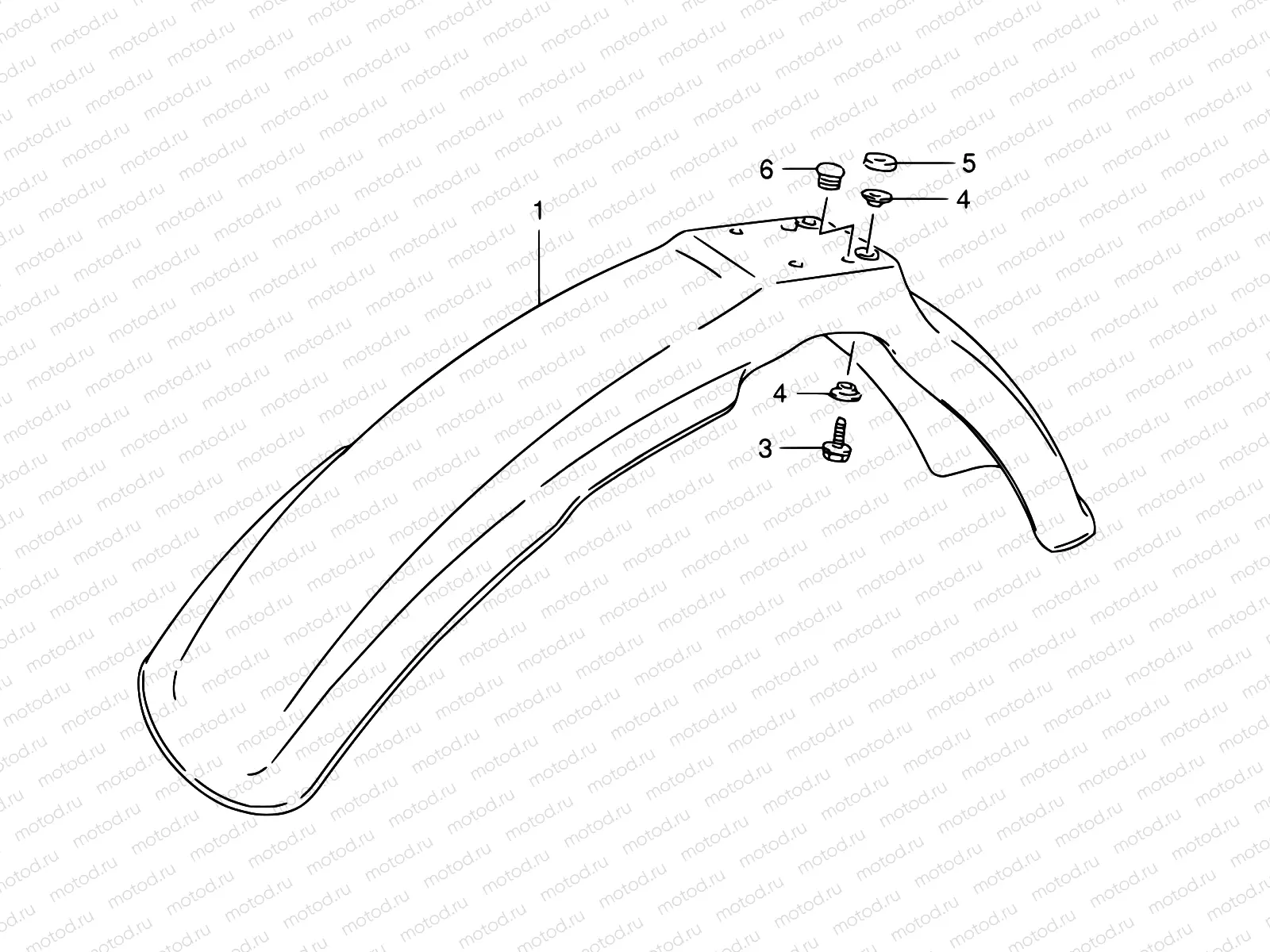 46A - FRONT FENDER (MODEL N/R P09)