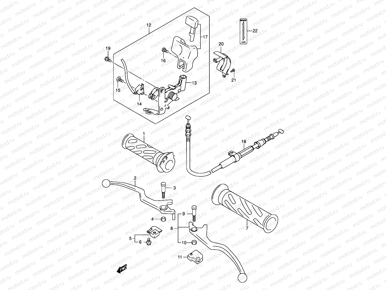 46A - HANDLE LEVER (MODEL K1/K2)