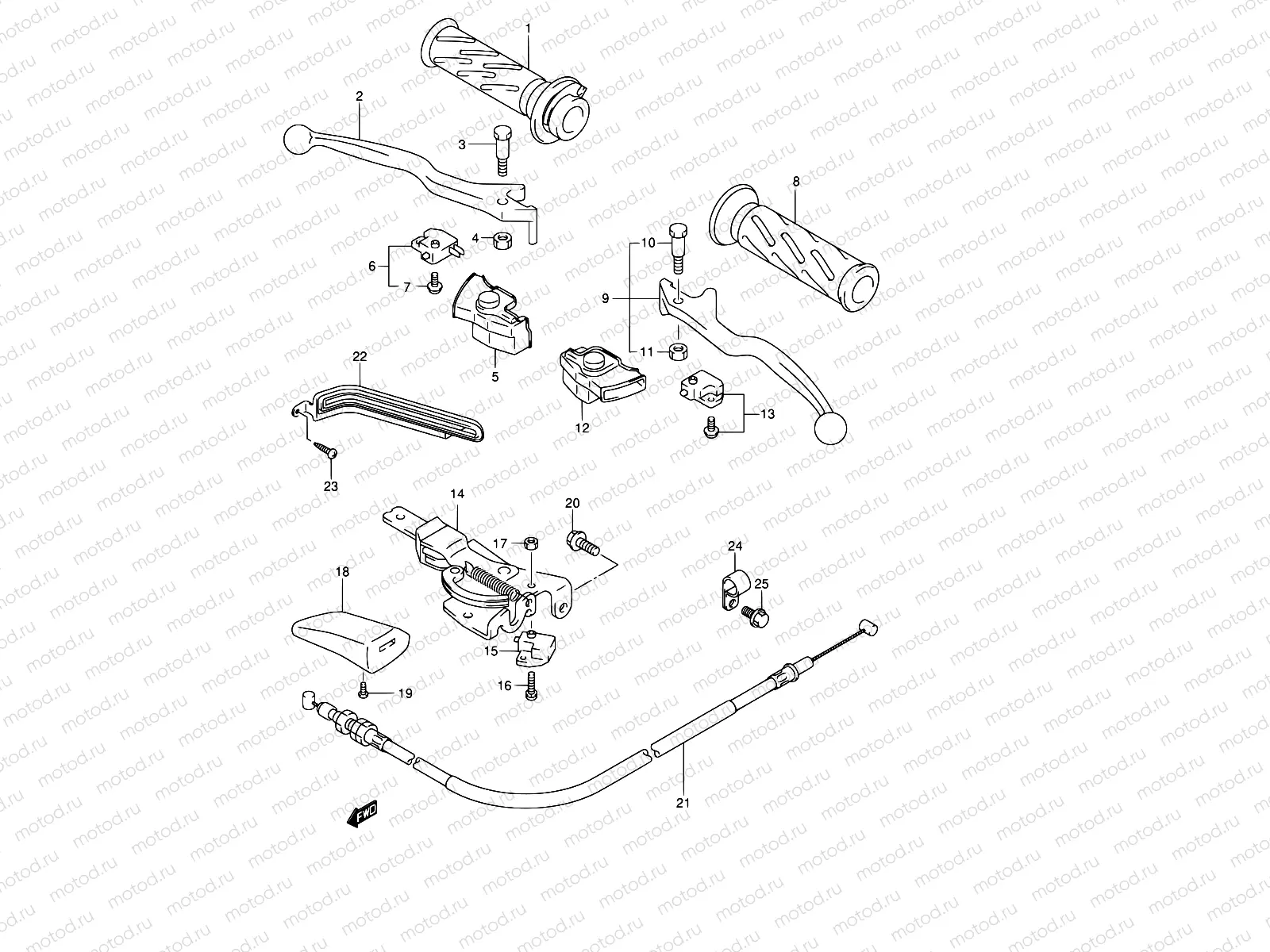 46A - HANDLE LEVER (MODEL K4/K5/K6)