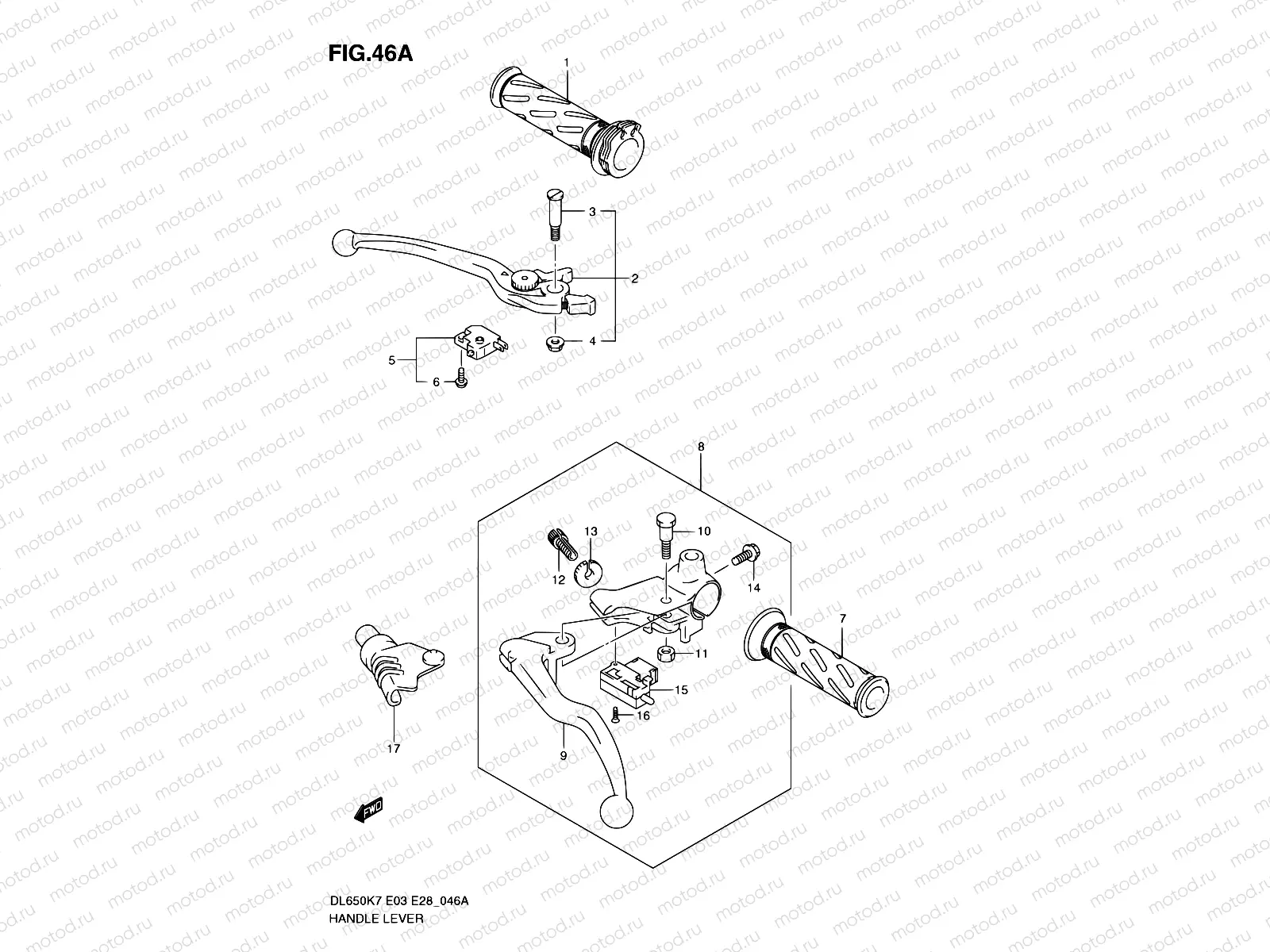 46A - HANDLE LEVER (MODEL L0)