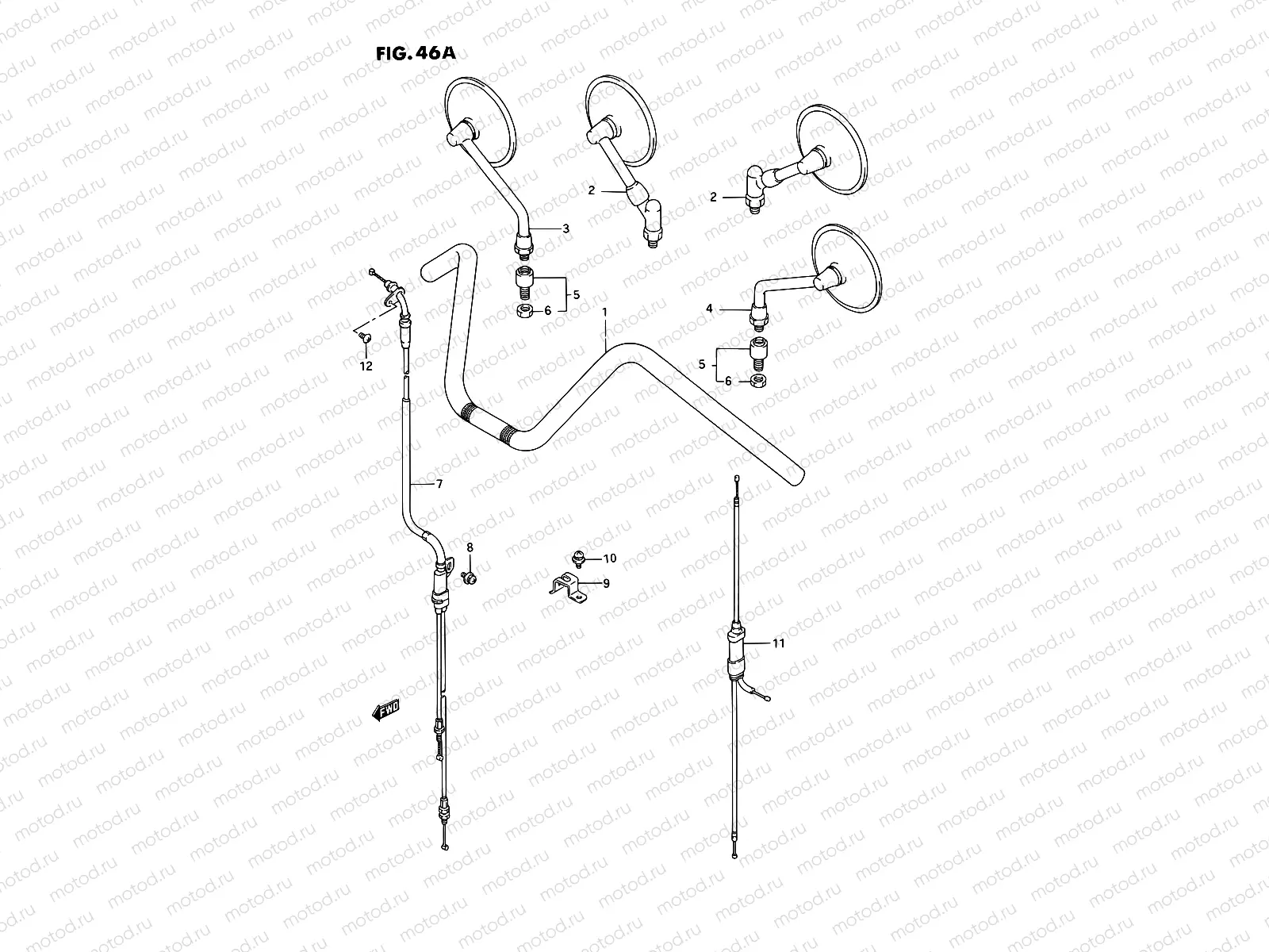46A - HANDLEBAR (MODEL S)