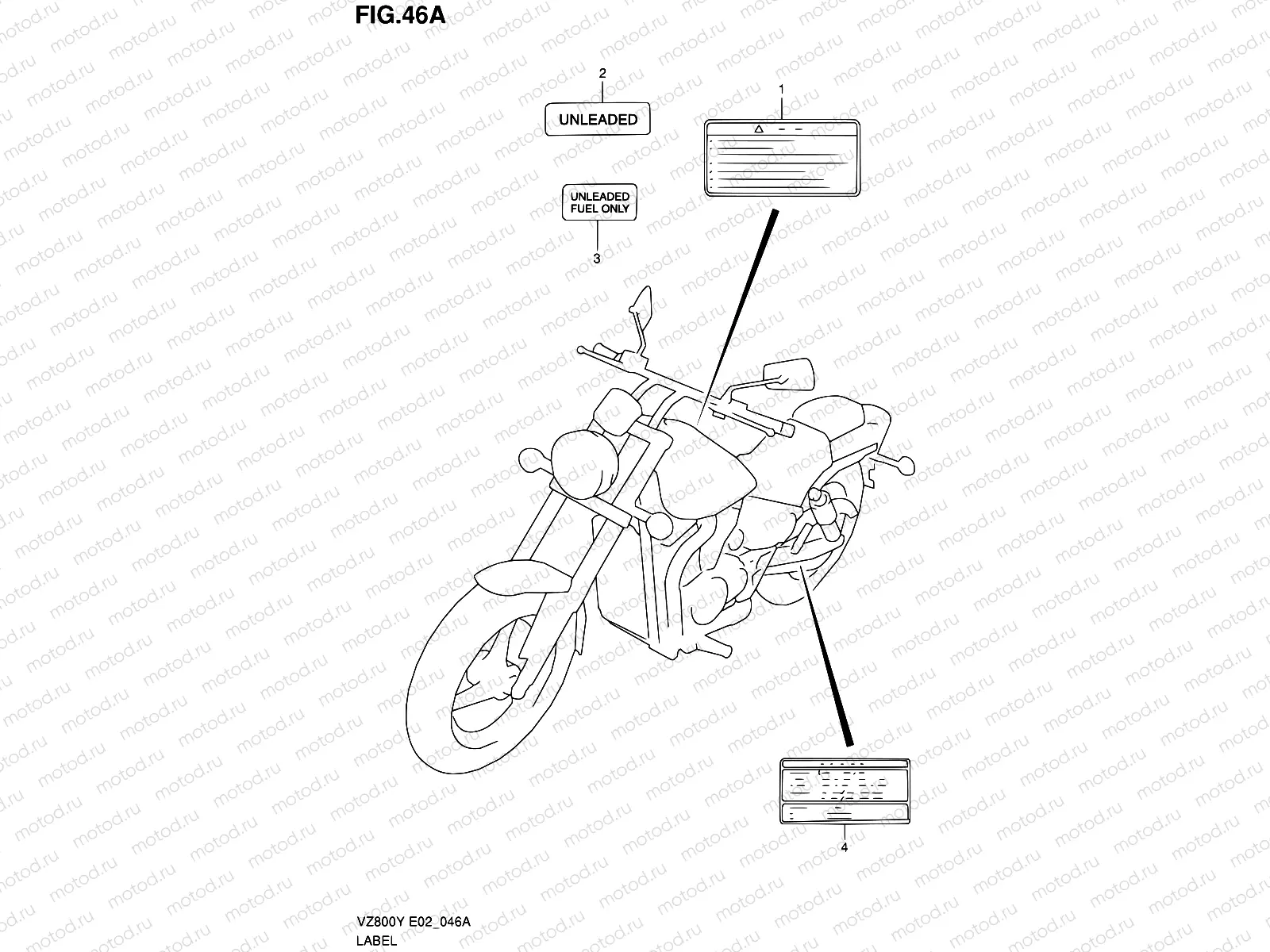 46A - LABEL (MODEL K1)