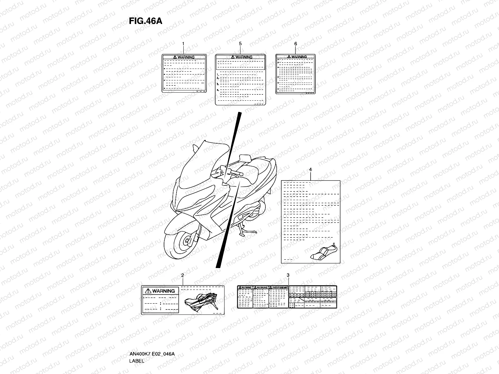 46A - LABEL (MODEL L0)
