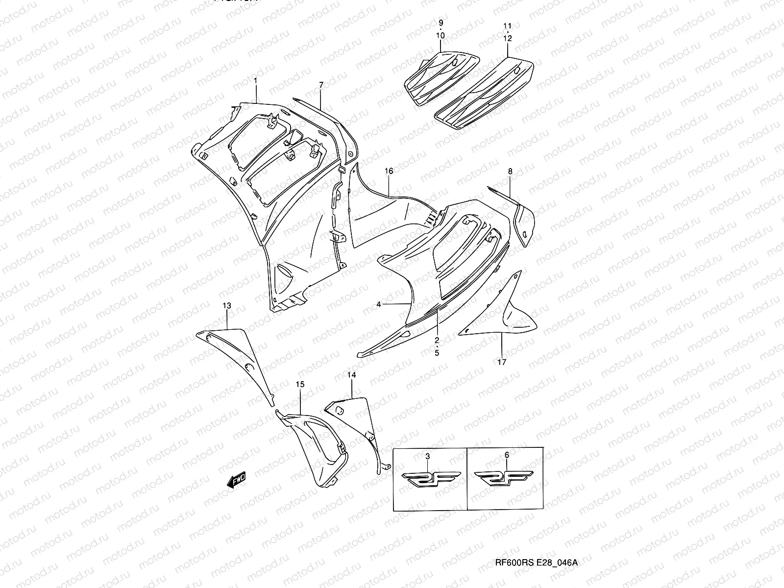 46A - UNDER COWLING BODY (MODEL S)