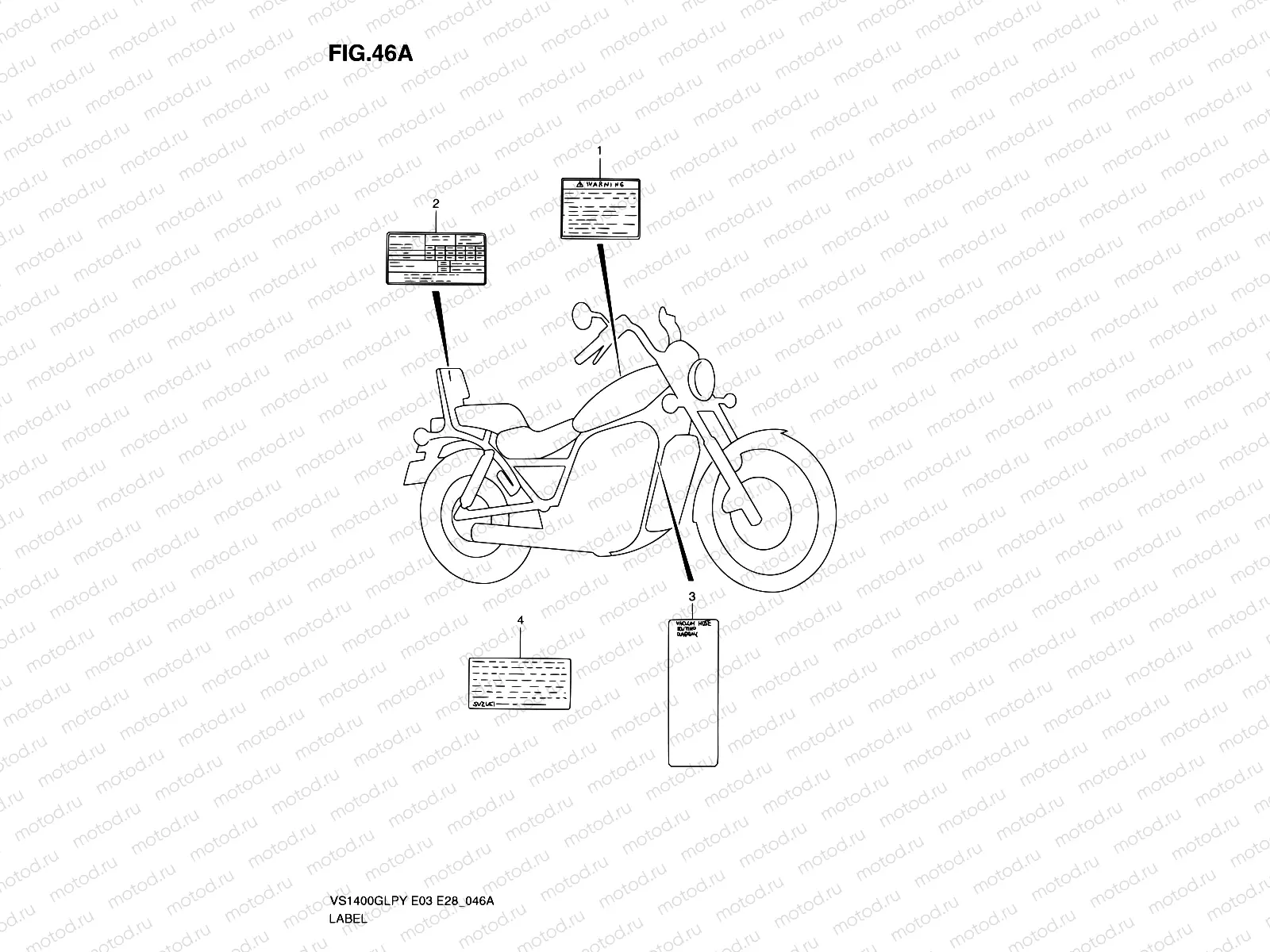 46A - WARNING LABEL (MODEL Y/K1/K2/K3)