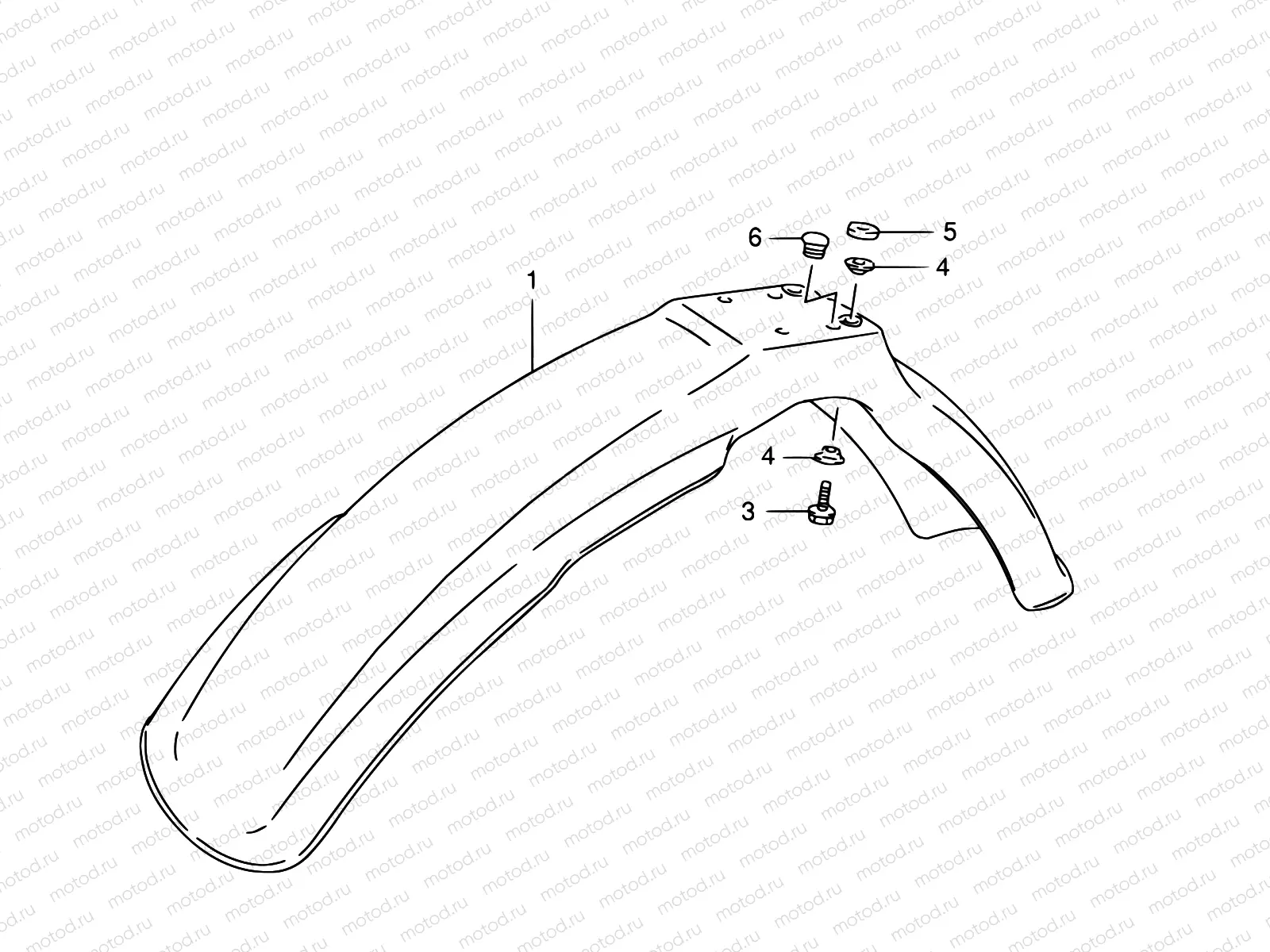 46B - FRONT FENDER (MODEL R P31)