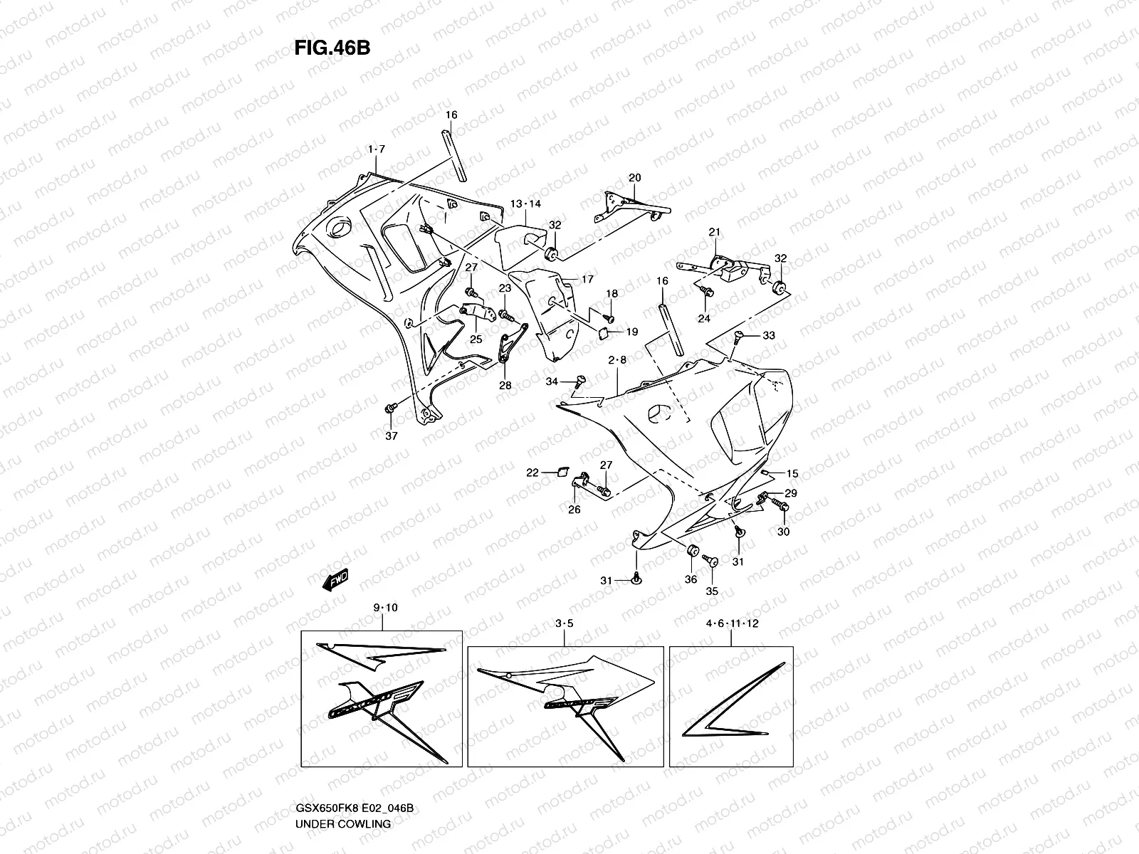 46B - UNDER COWLING (MODEL L0)