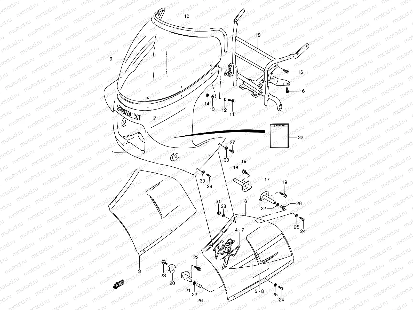 46F - COWLING (MODEL M AG3,1ZX)
