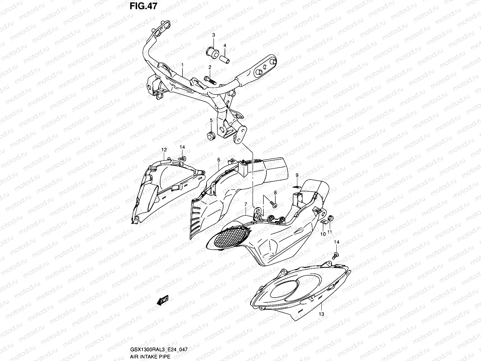 47 - AIR INTAKE PIPE