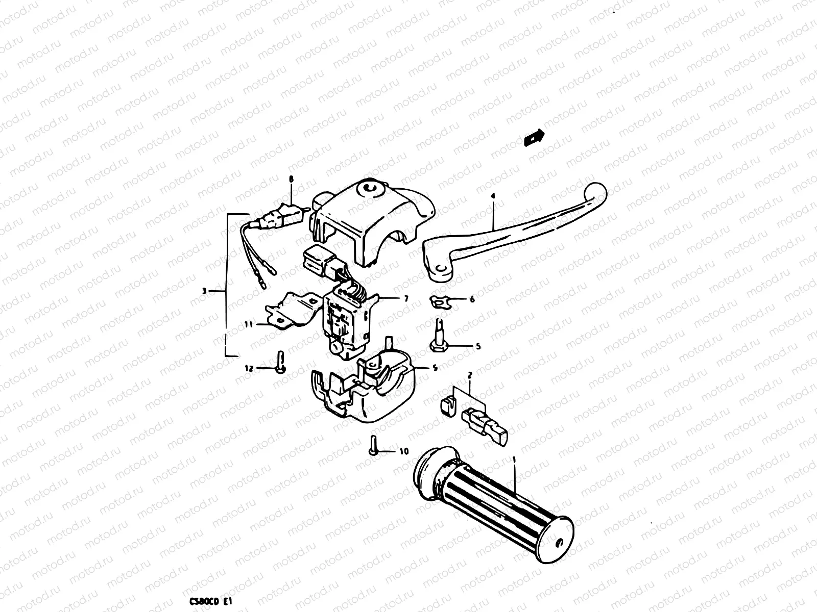 47 - BRAKE LEVER - SWITCH