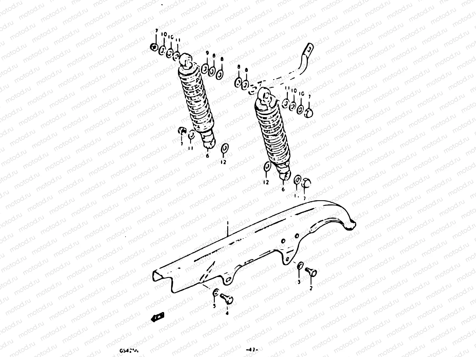 47 - CHAIN CASE - SHOCK ABSORBER