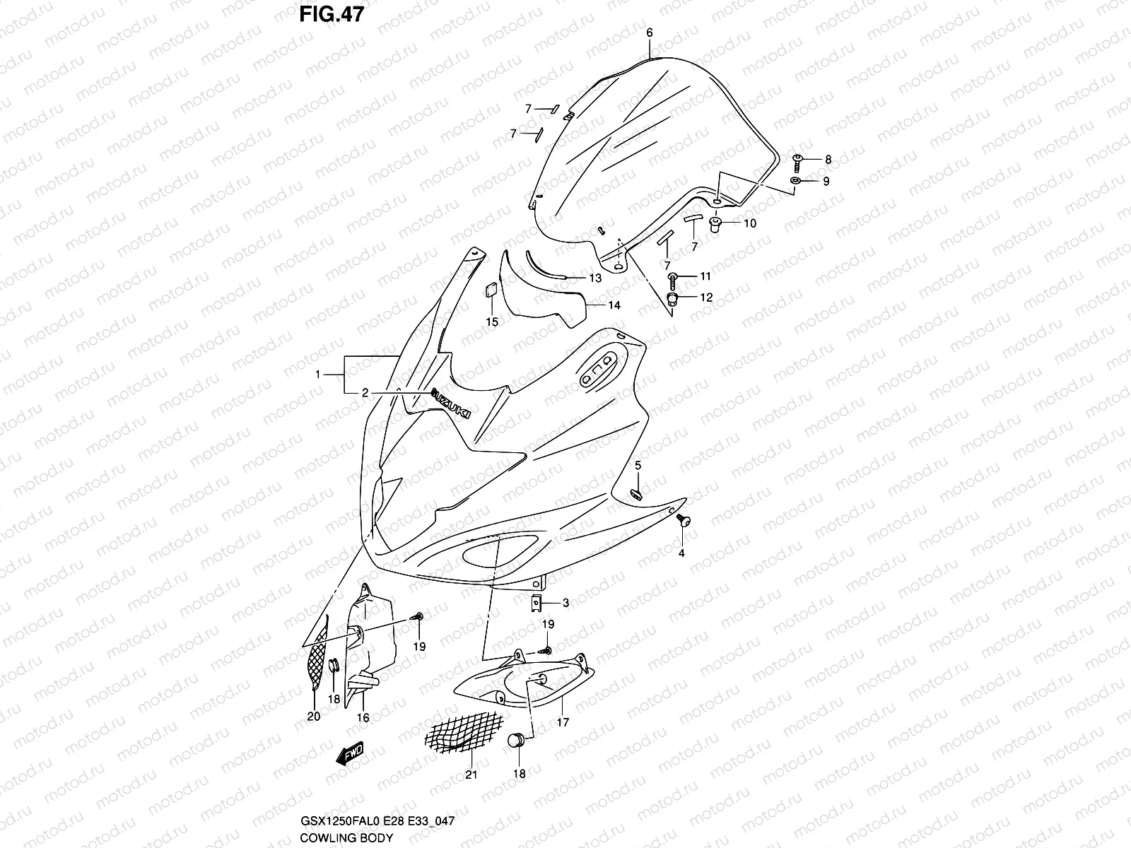 47 - COWLING BODY