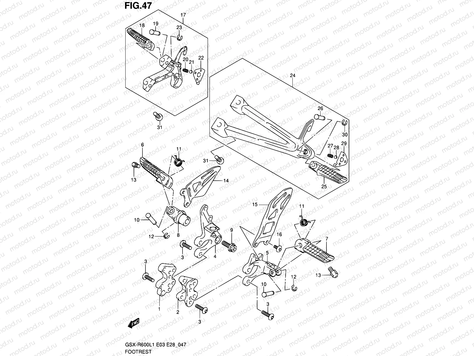 47 - FOOTREST