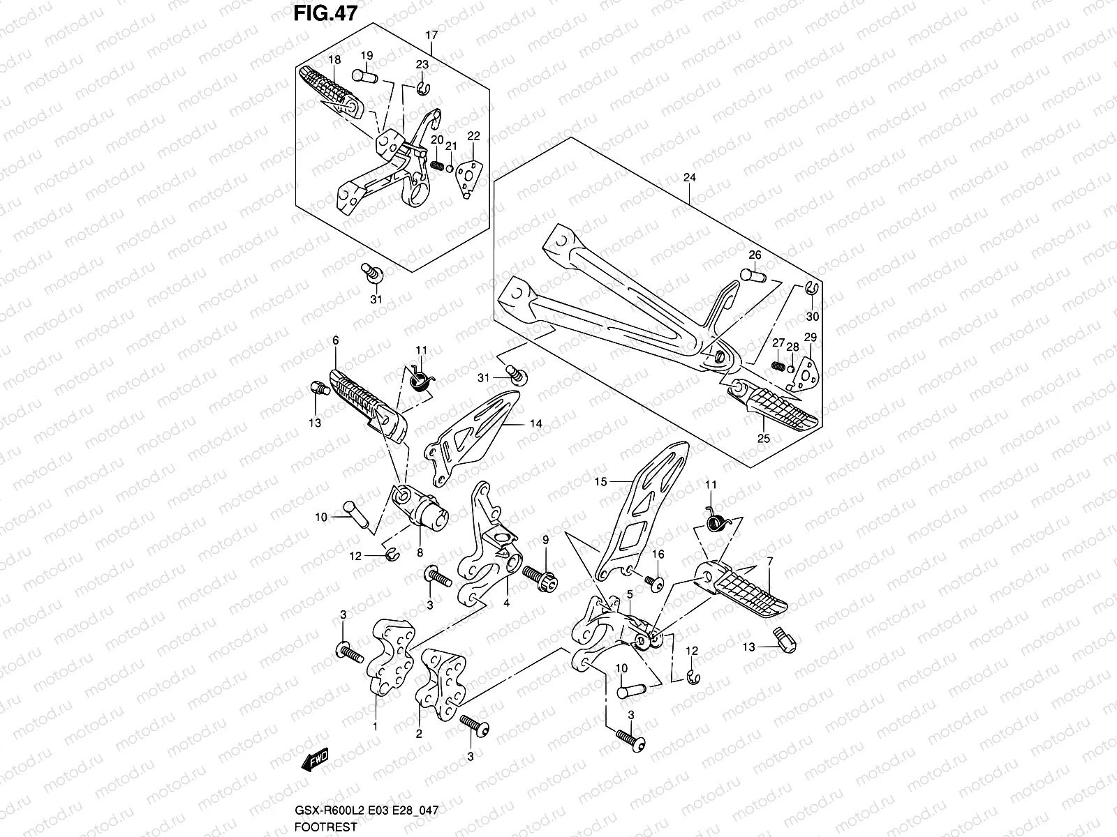 47 - FOOTREST