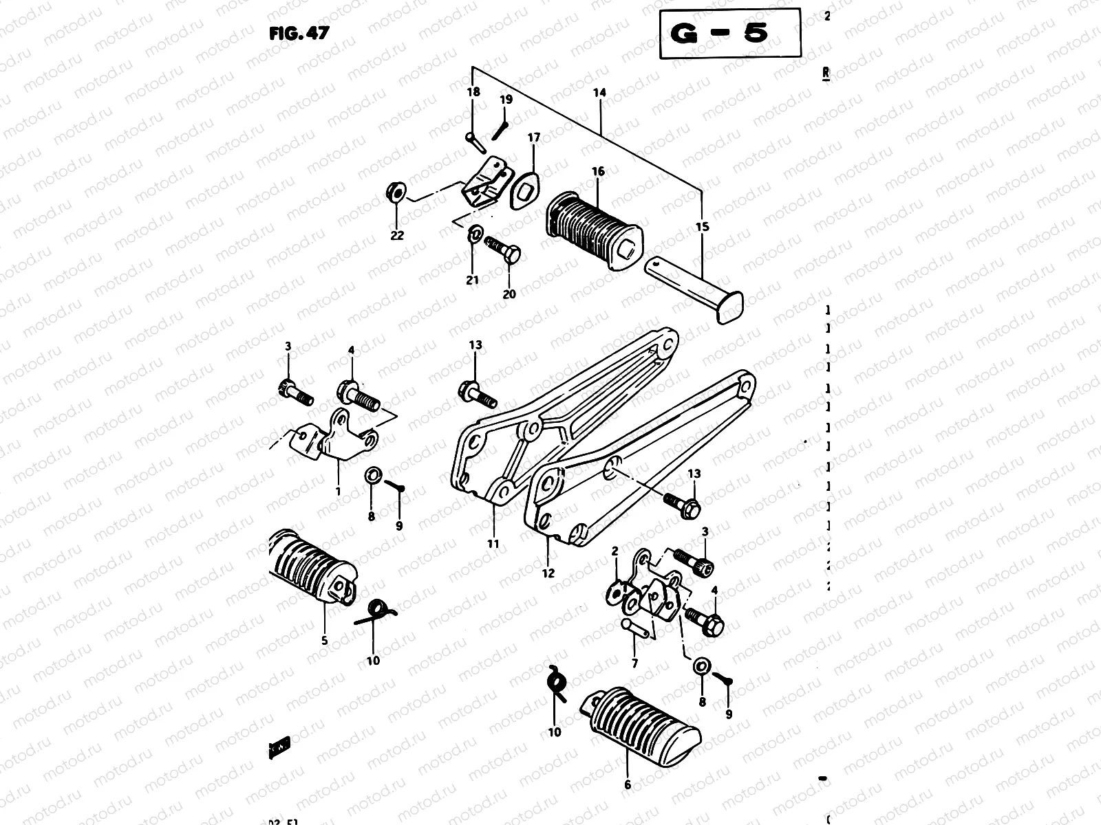 47 - FOOTREST