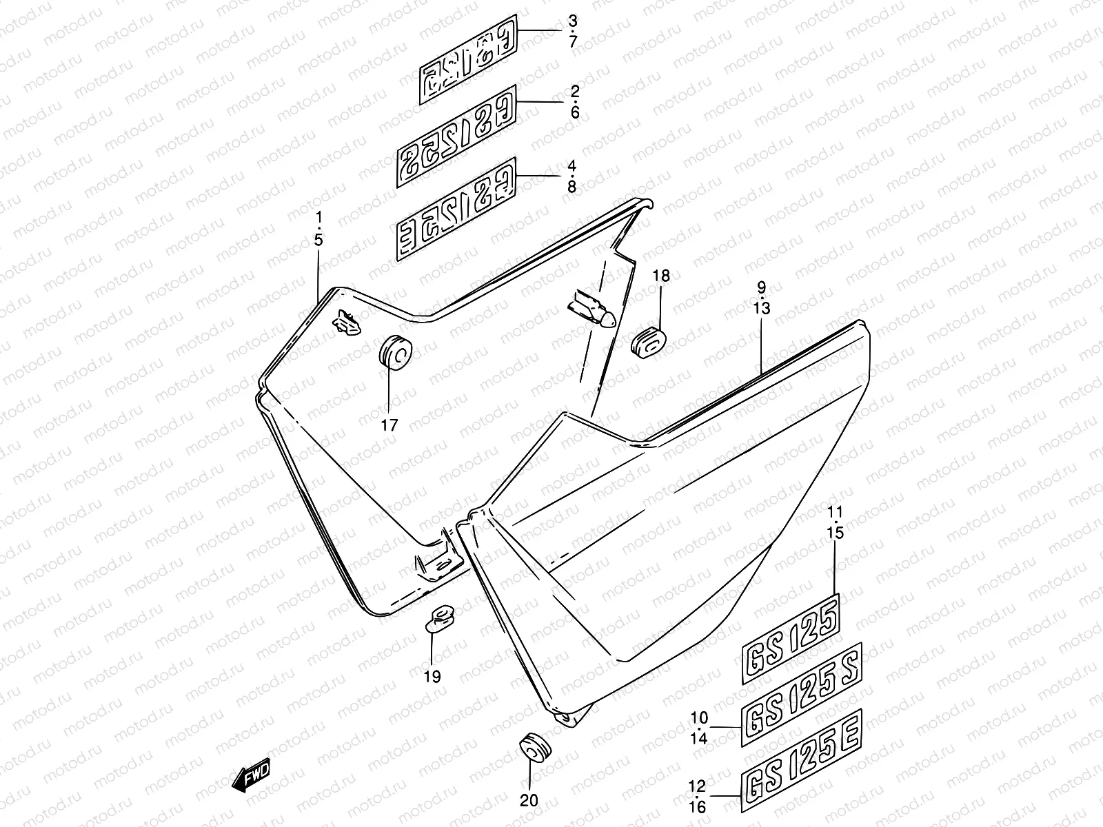 47 - FRAME COVER (MODEL Z)