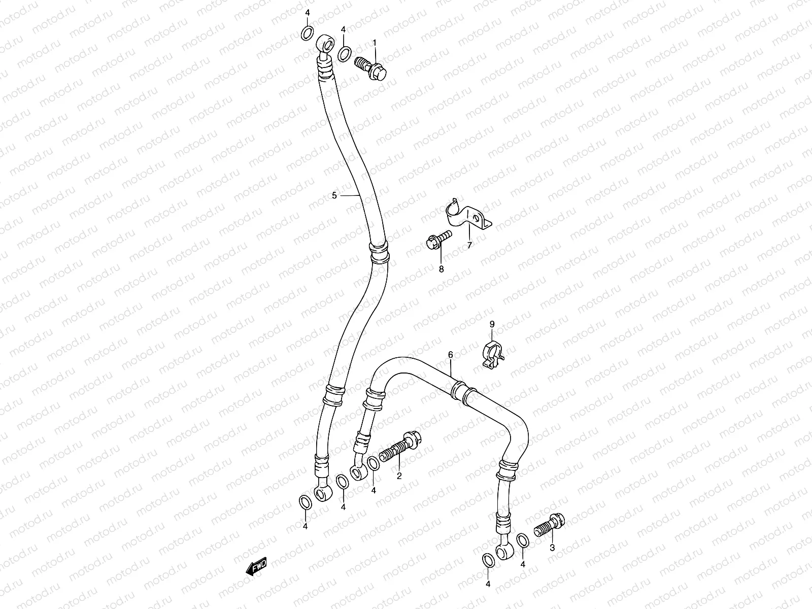 47 - FRONT BRAKE HOSE