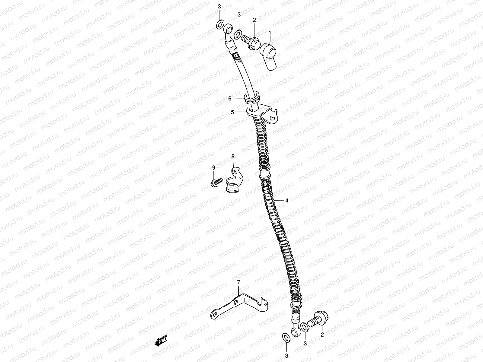 47 - FRONT BRAKE HOSE
