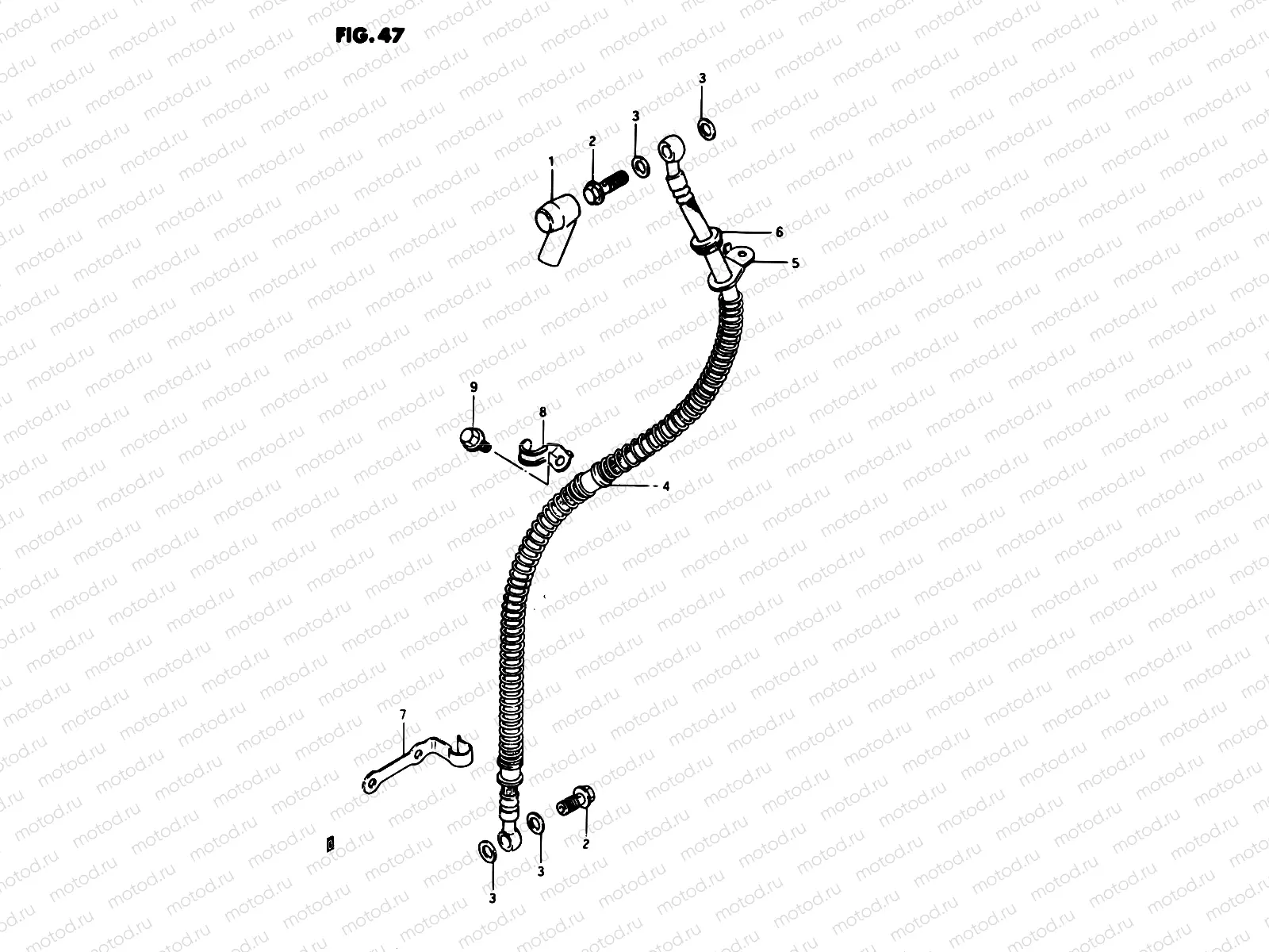 47 - FRONT BRAKE HOSE