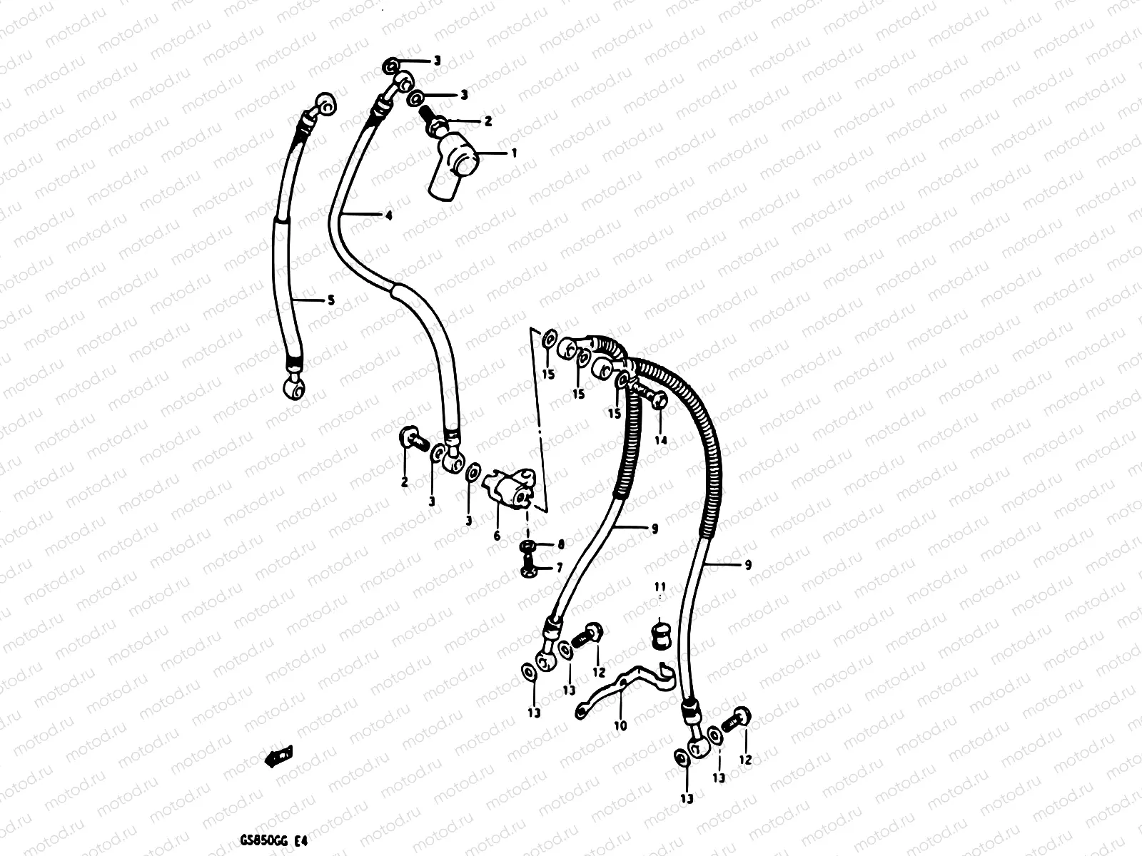 47 - FRONT BRAKE HOSE