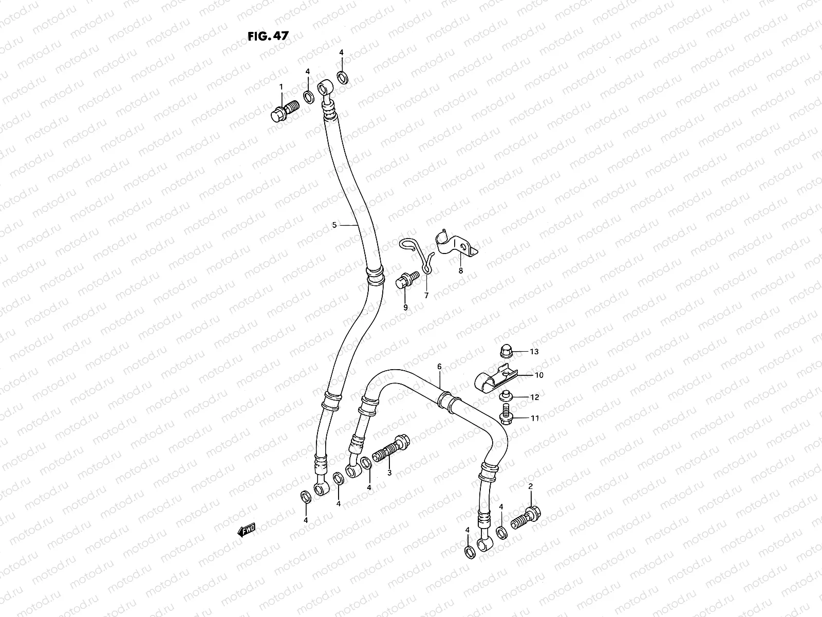 47 - FRONT BRAKE HOSE