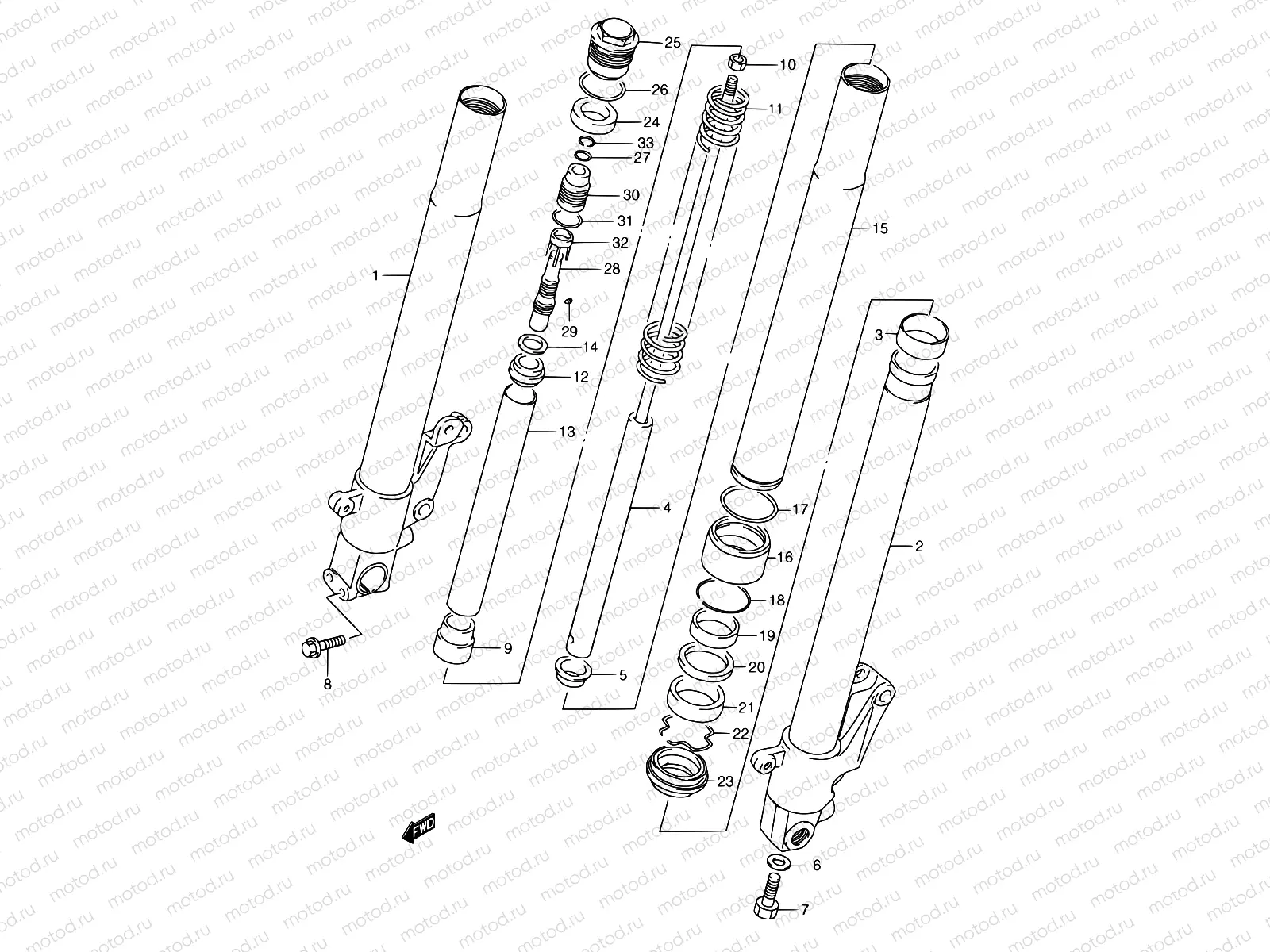 47 - FRONT DAMPER (MODEL M)