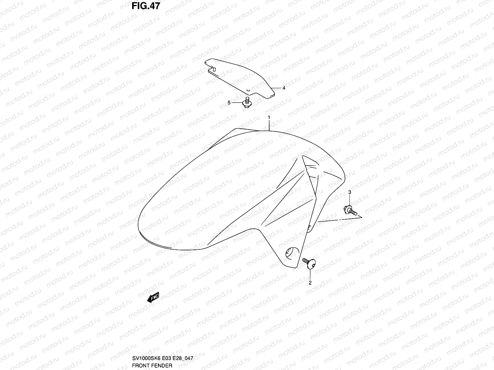 47 - FRONT FENDER