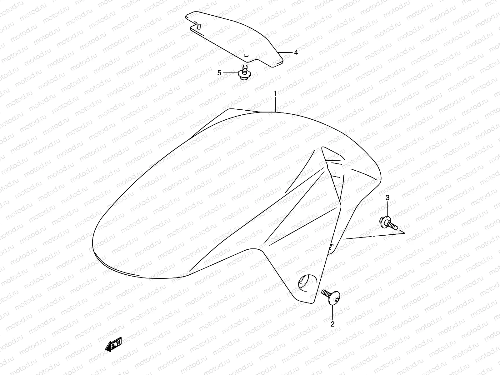 47 - FRONT FENDER (MODEL K3/K4/K5/K6)