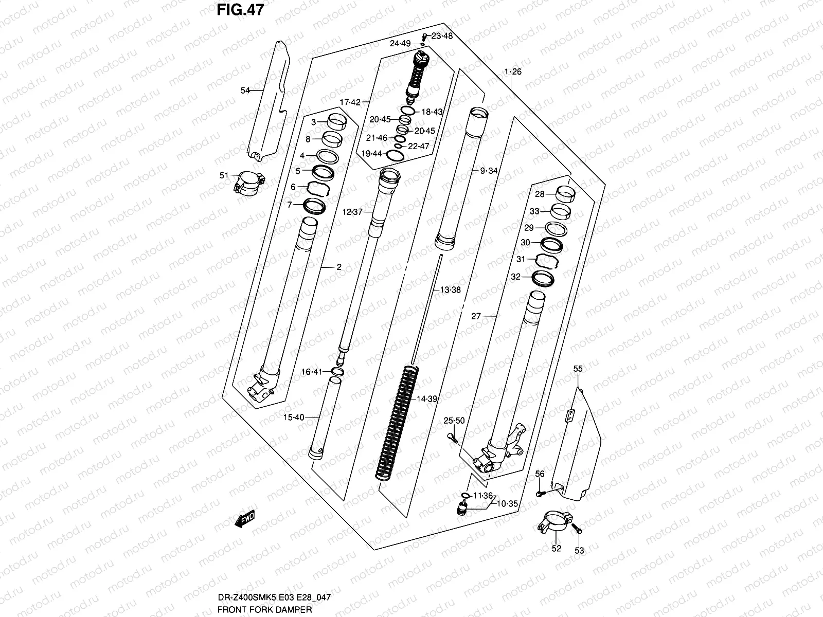 47 - FRONT FORK DAMPER