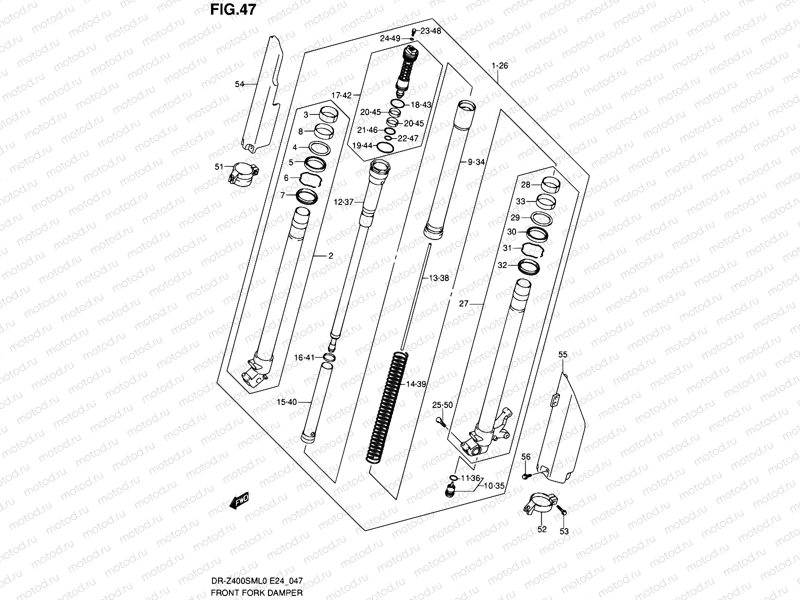 47 - FRONT FORK DAMPER