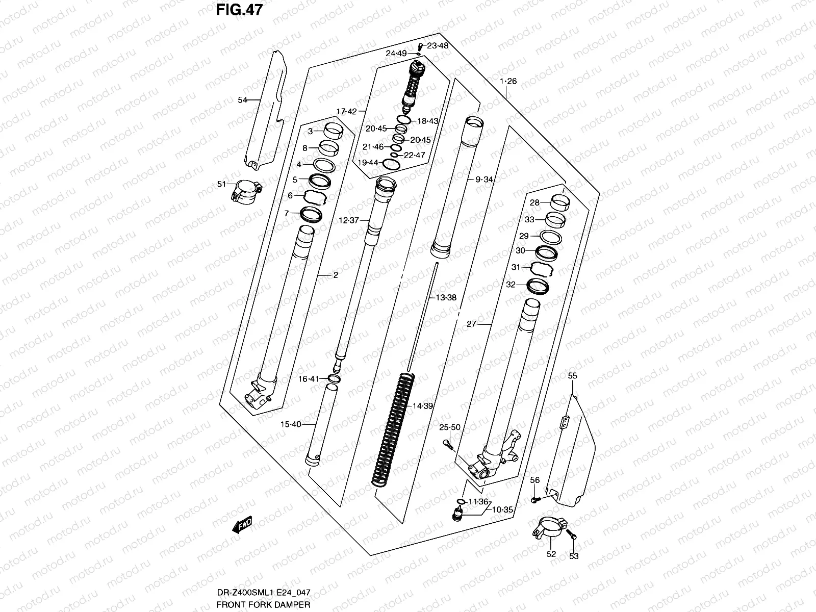 47 - FRONT FORK DAMPER