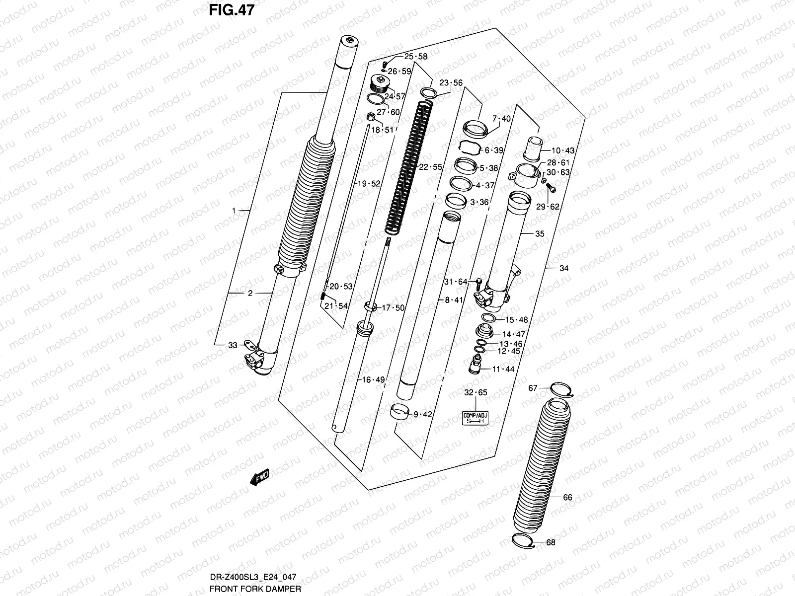 47 - FRONT FORK DAMPER