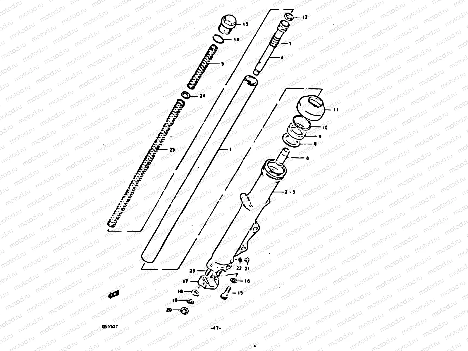 47 - FRONT FORK (DOUBLE DISK)