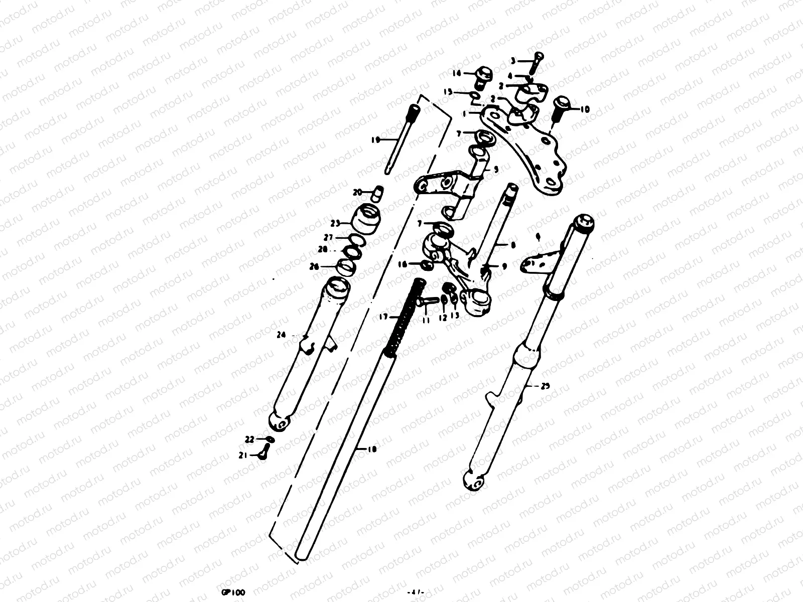 47 - FRONT FORK (E13)