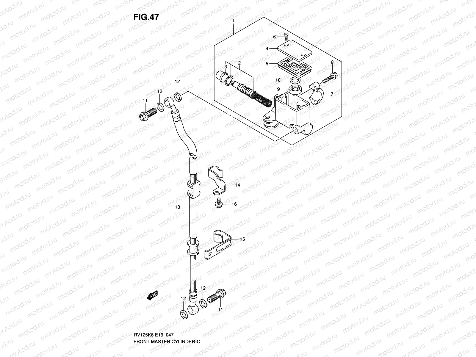 47 - FRONT MASTER CYLINDER